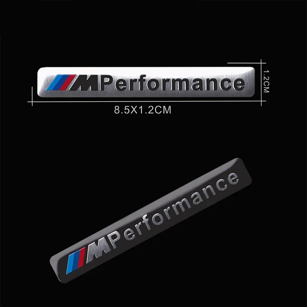 ل BMW M E46 E39 E90 E60 E36 F30 F10 E34 E30 F20 E92 M3 أداء Motorsport شعار سيارة ثلاثية الأبعاد ملصق الألومنيوم شعار شواء شارة #4