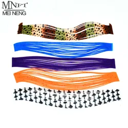 MNFT 2pcs Fishing Lure Silicone Multi-colored Skirt Material Layers Craft DIY Jigs
