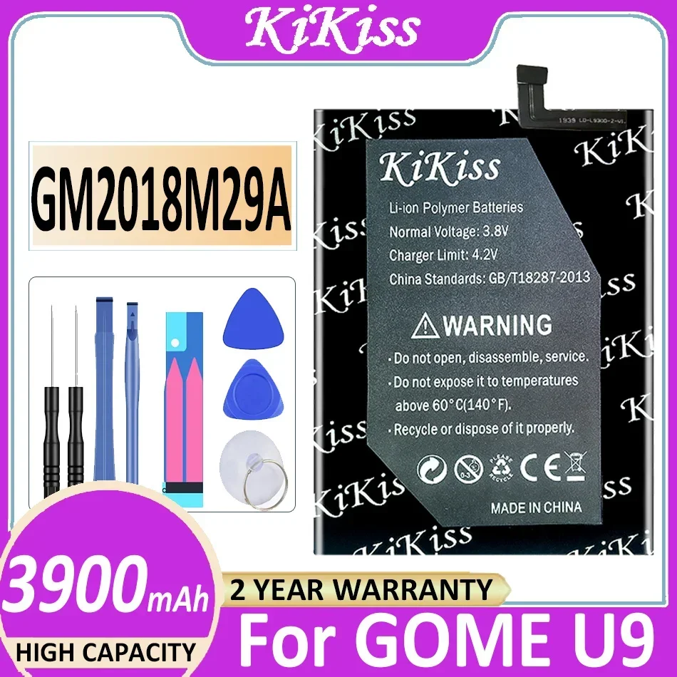 

3900mAh KiKiss GM2018M29A (U9) сменная батарея для GOME U9 батарея большой емкости