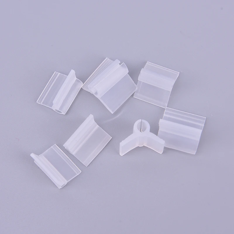 100pcs-pack Tuinbloem Plant Wijnstok Zaailingen Geënte Takken Clip Connector Bevestigingsmiddelen Plastic Clips Tuingereedschap