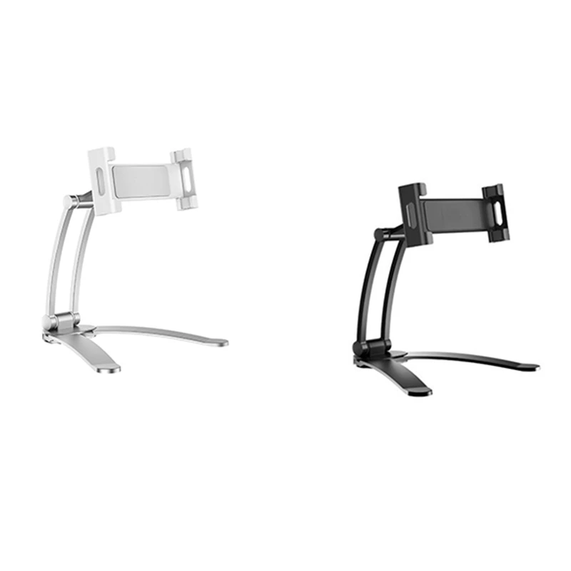 Desktop Mobile Phone Tablet Stand Wall Hanging Stand Tablet Computer Stand Base Adjustable Kitchen Stand 5-13 Inch