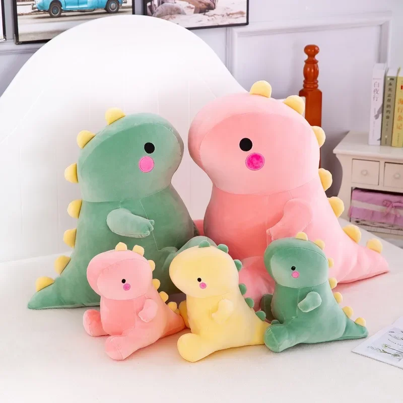 Muñeco de dinosaurio bonito de 20/25CM, juguete de peluche de dibujos animados, Animal suave, muñecos de peluche de cumpleaños para niños, regalo de cumpleaños para niños