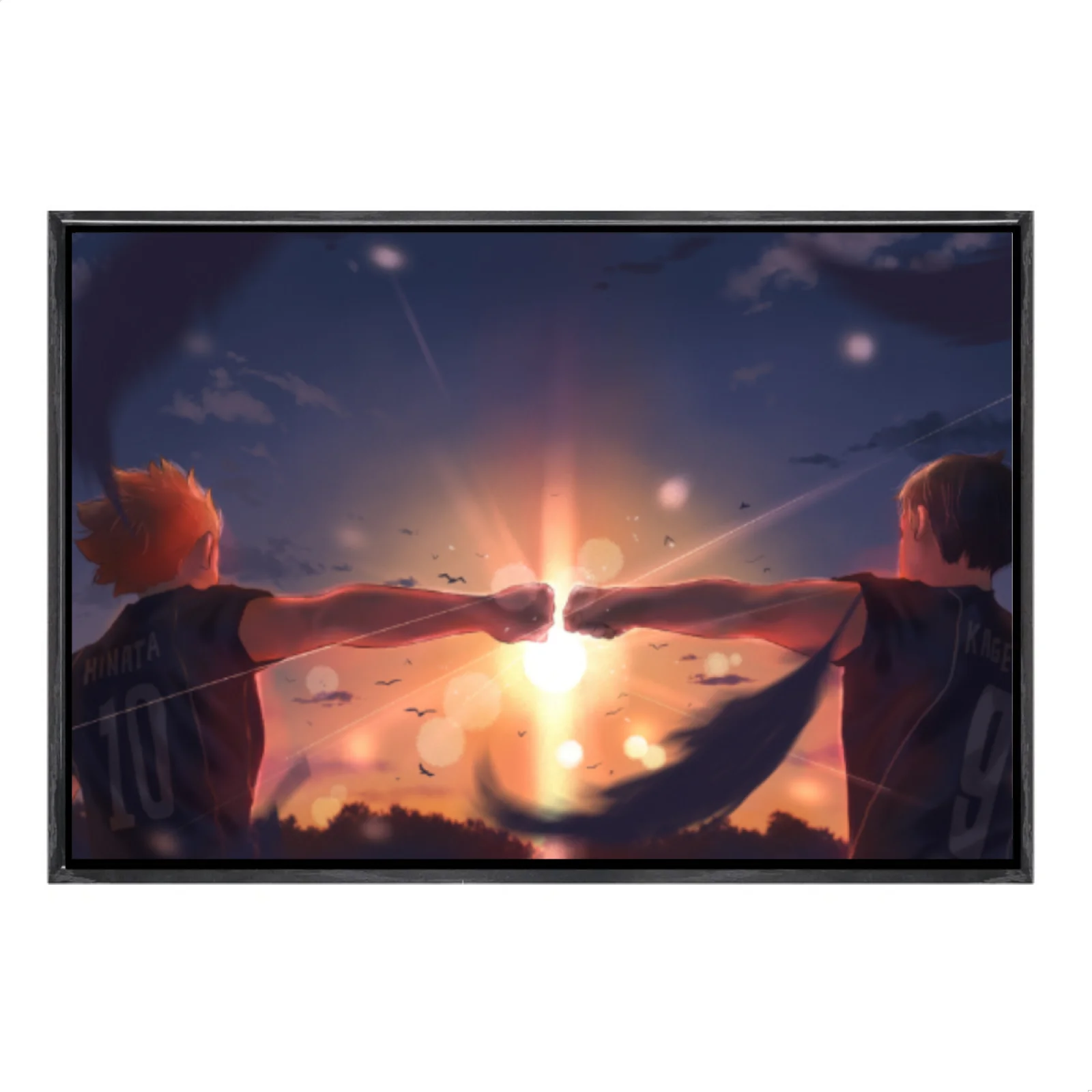 

Japanese Manga Multi-Size Canvas Poster Double Framed Wall Art, Haikyuu Home Decor for Living Room Bedroom