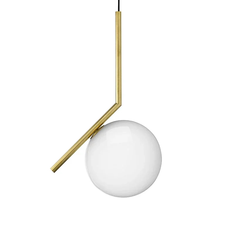 

Italy Designer LED Pendant Lamp Glass Ball Suspension Hanging Light for Bedroom Living Room