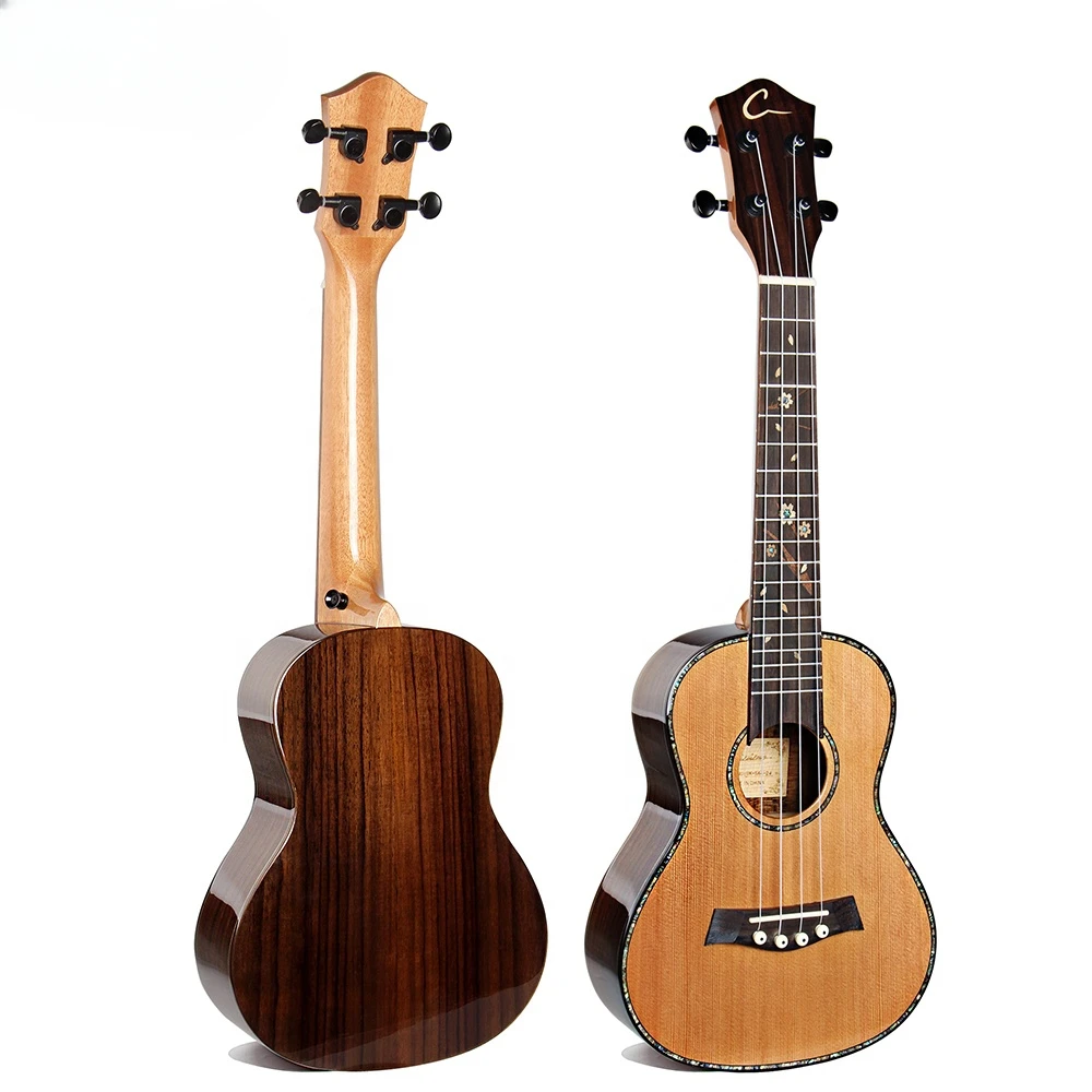 

Soprano/concert/tenor Wooden Ukulele Cedar And Rosewood Ukulele China Factory