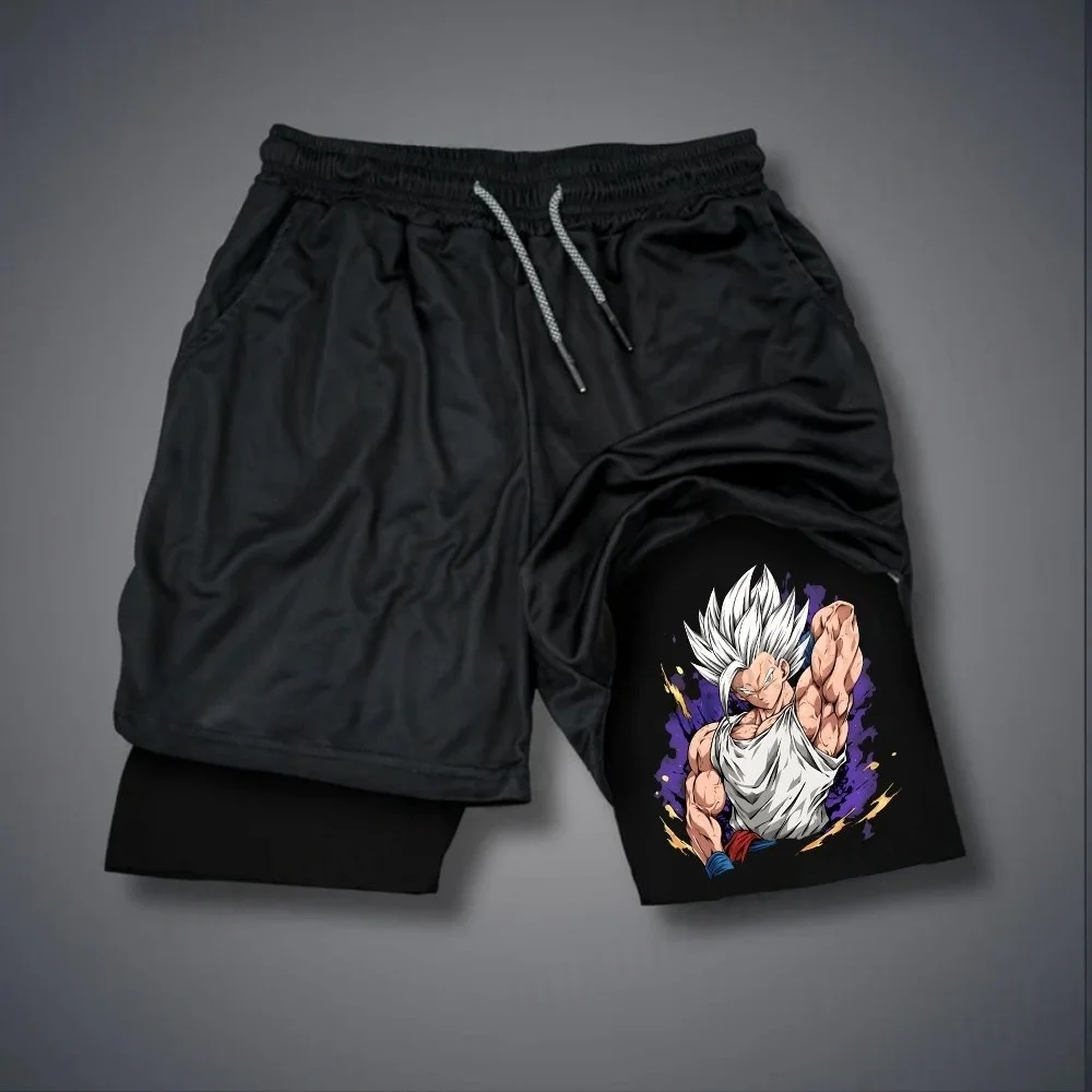 

Licensed Shorts Dragon Ball Z 2025 — двухслойные спортивные шорты Goku, впитывающие пот и удобные для тренировок и отдыха