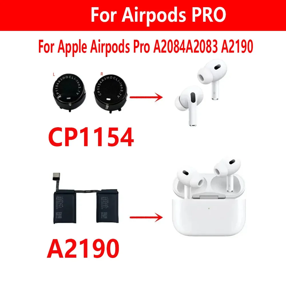 Bateria de Substituição Nova bCP1154 3.7V para Apple Airpods PRO A2084 A2083 A2190