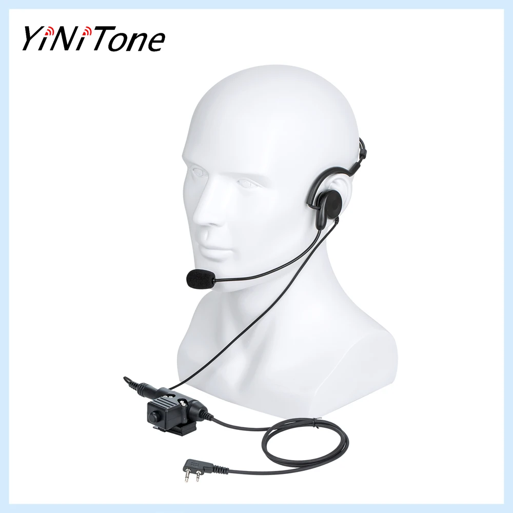 

Ham Radio 7.1mm bone conduction Headset Microphone with U94 PTT For Icom V8 V80 V82