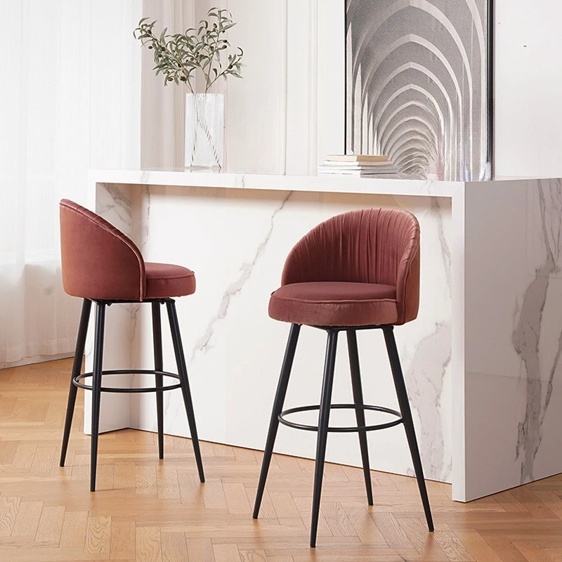 Bar chair Bar stool Home bar chair Armrest rotatable
