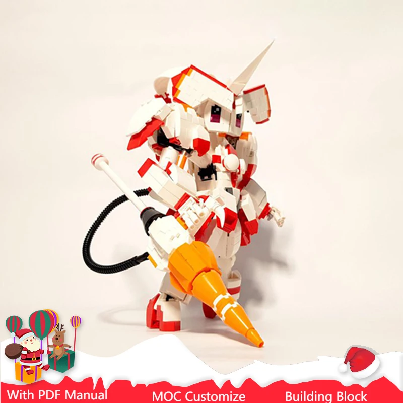 

902 PCS MOC Cool Mech Custom Building Blocks Model Creative Assembly Bricks Display Toys Children Adults Christmas Surprise Gift