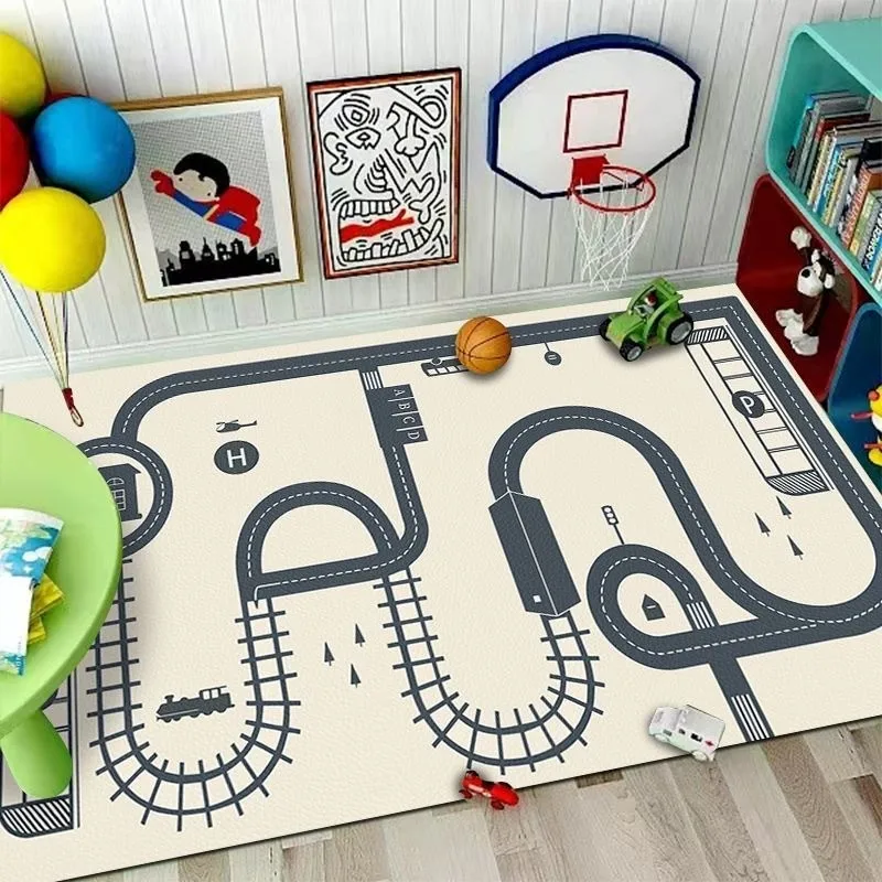 

Cartoon Traffic Rug – Early Learning Crawling Mat for Kids | Dirt-Resistant, Wear-Resistant Non-Slip Floor Mat Easy to Clean