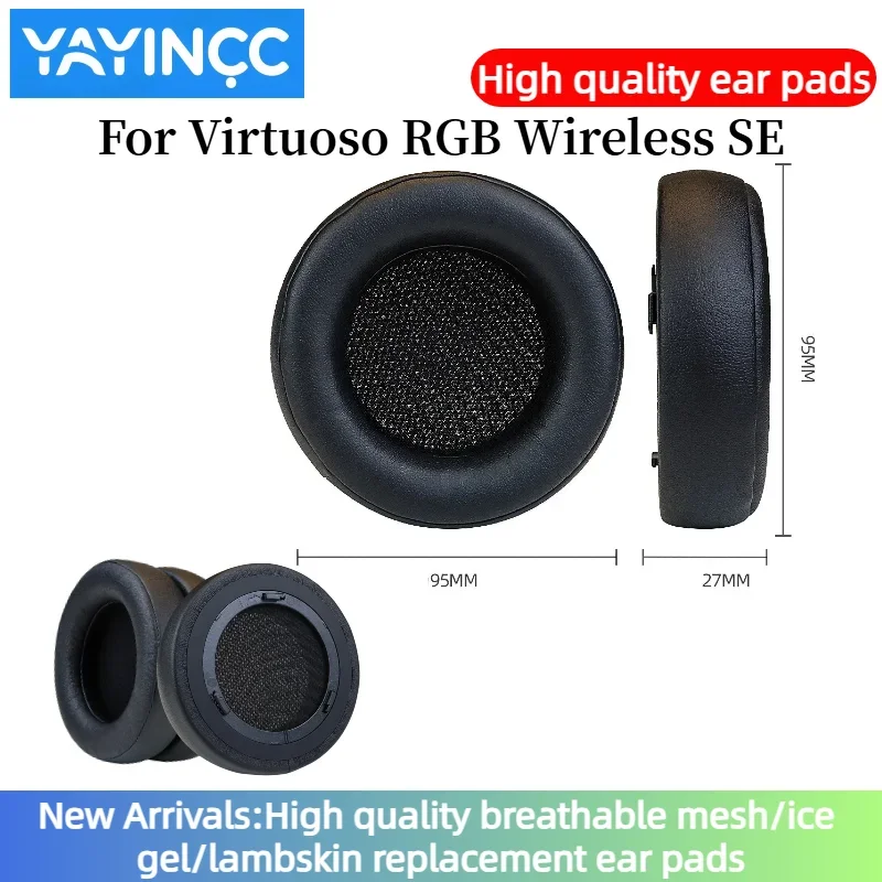 

YAYINCC For Virtuoso RGB Wireless SE Original earmuffs with buckle Headphones Memory Foam Ear Cushions High Quality