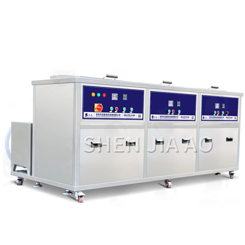 38L Drei-slot Industrie Ultraschall Reiniger Luftfahrt Schiff Komponenten Zusätzlich Zu Öl Ultraschall Reinigung Maschine
