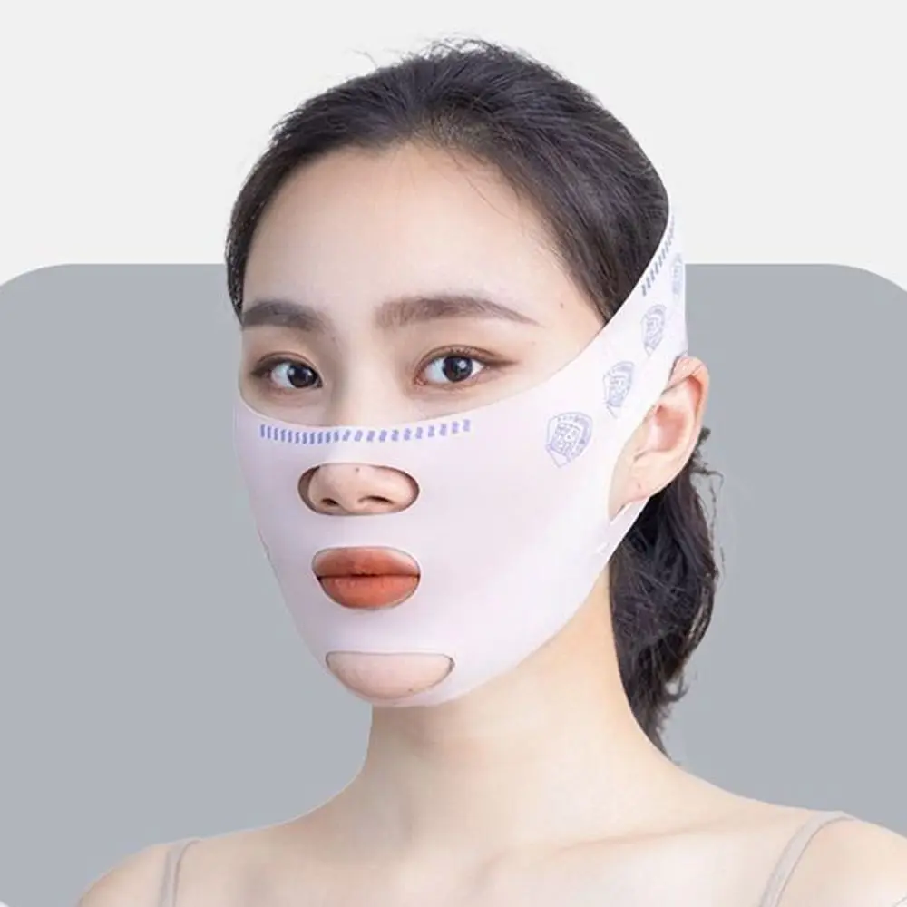 Adjustable Face Sculpting Sleep Mask Elastic Slimming Strap Lifting Tightening Mask Breathable Skin Care V Line Shaping Mask