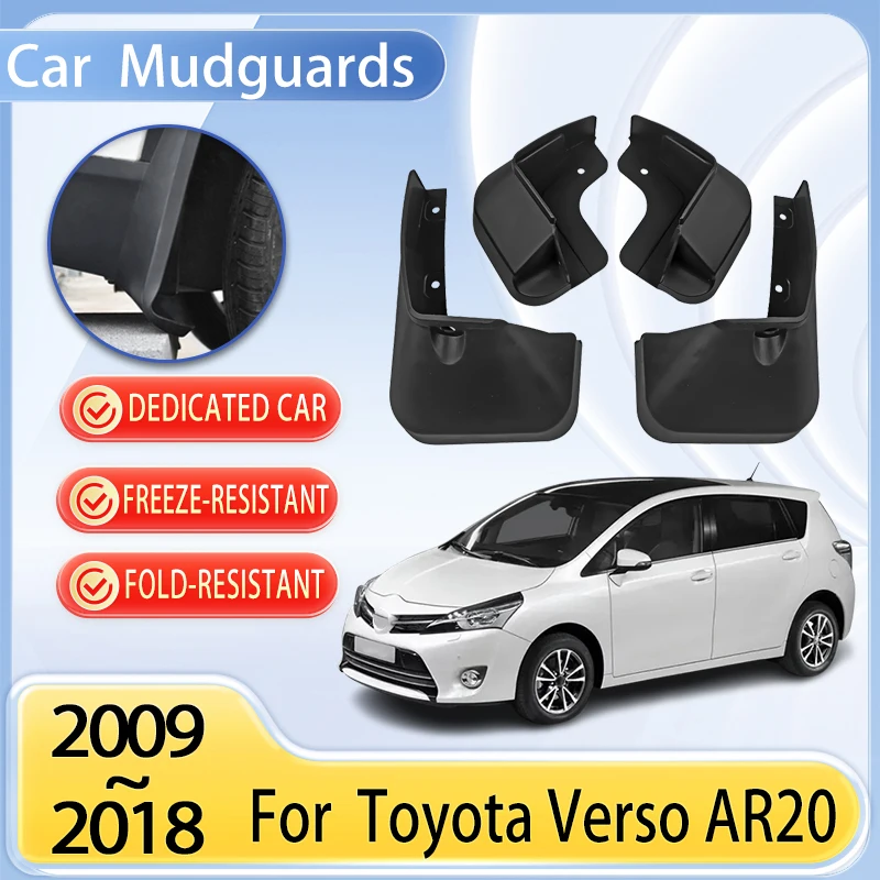 

Car Mudguard Part For Toyota Verso AR20 Accessories 2009~2018 2017 Mudflap Tool Splash Fender Flare Cover Guard Auto Mud Protect