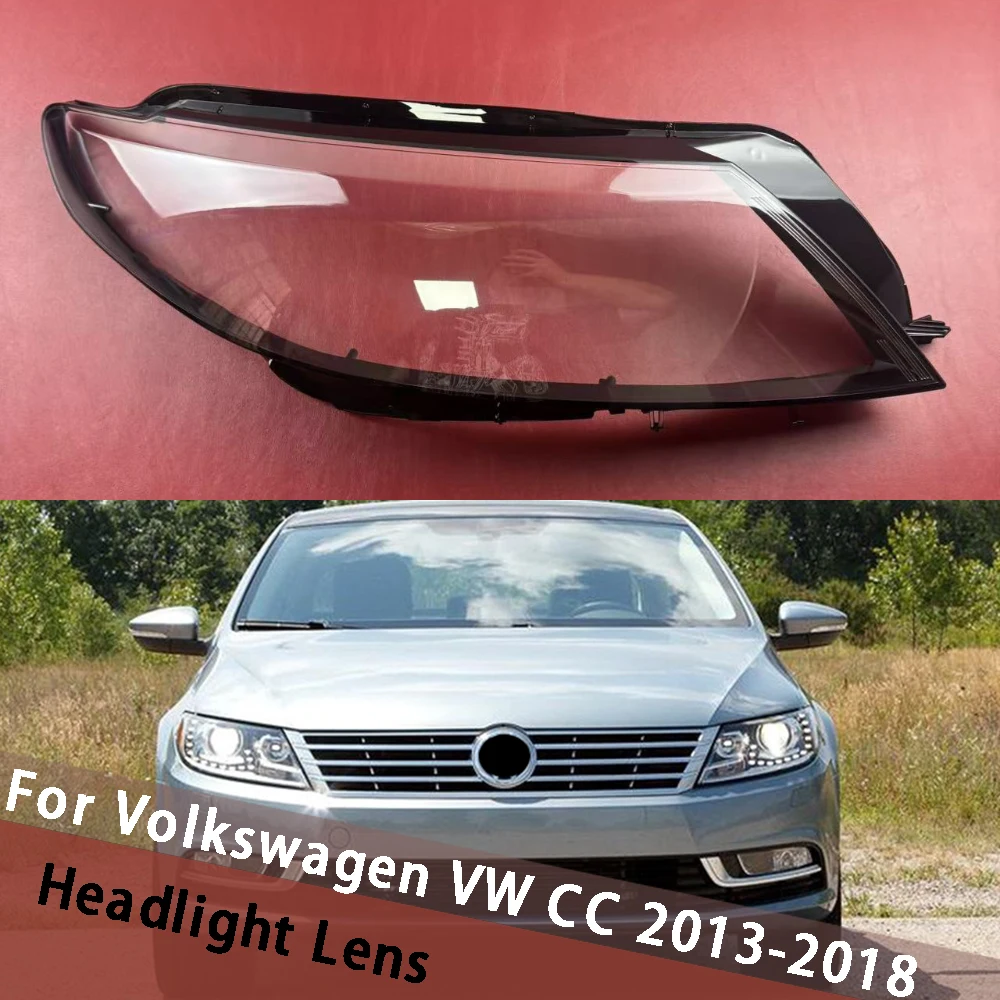 

For Volkswagen VW CC 2013 2014 2015 2016 2017 2018 Front Headlight Cover Headlamp Shell Transparent Lampshade Lamp Shade Lens