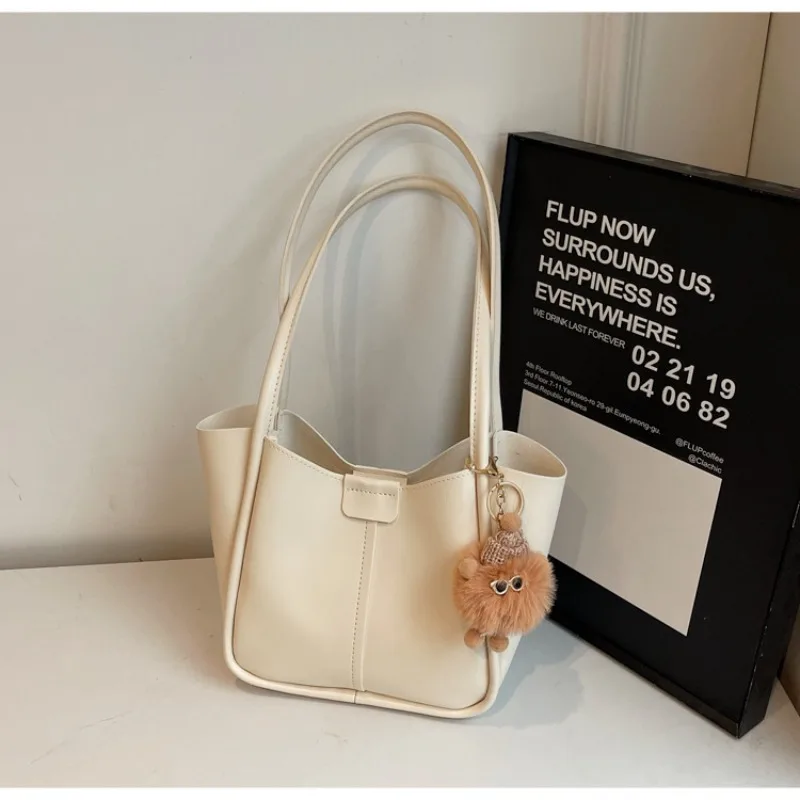 

New Women Solid Tote Bag Girl Fashion Single Shoulder Bag Handbags for Travel Shopping Commuting Classes Designer Luxury Brand