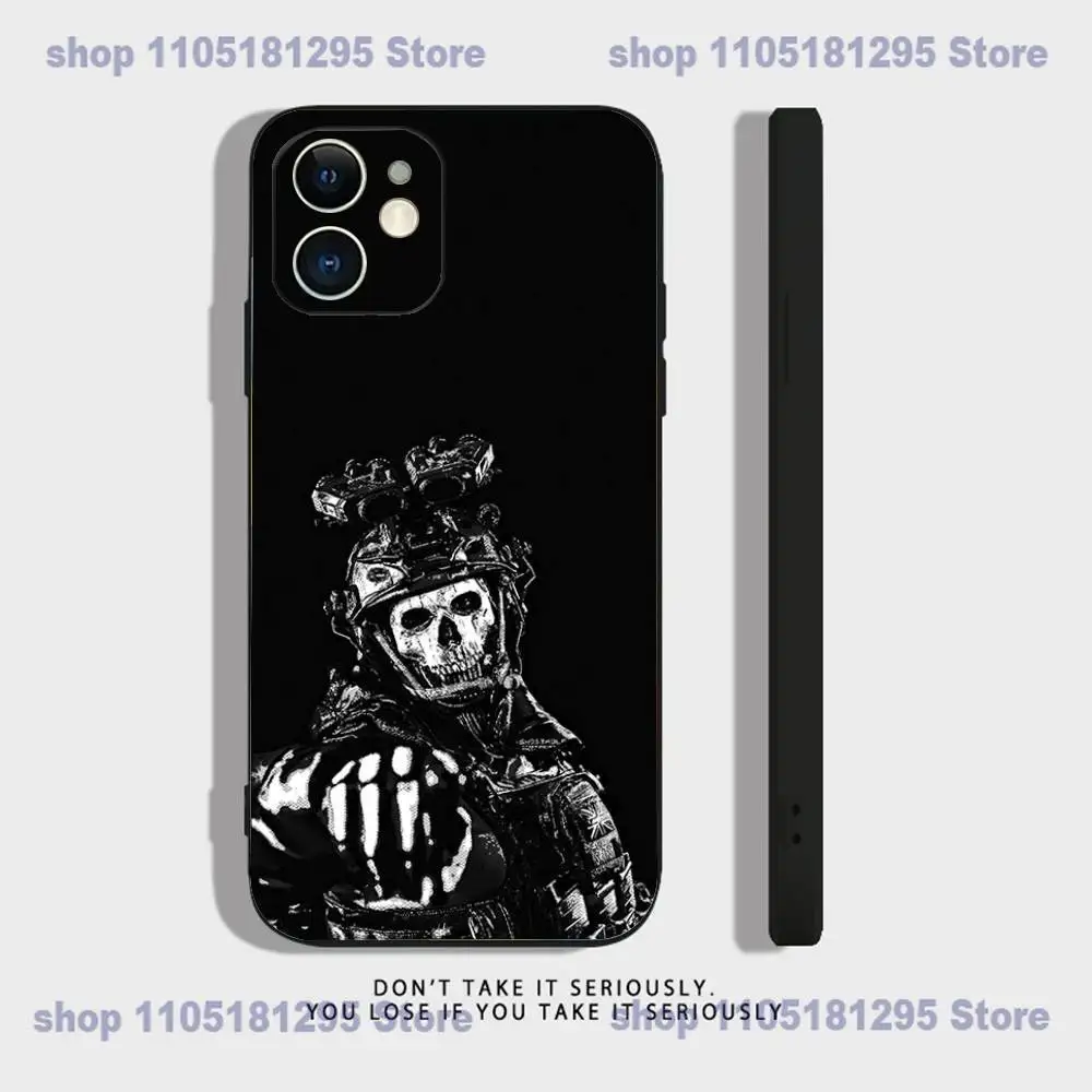 COD Call Of Duty G-Ghost لهاتف iPhone 17,16,15,14,13,12,11,Pro,X,XS,Max,XR,Plus, Mini Soft Silicone جراب هاتف أسود مقاوم للصدمات من مادة TPU #3