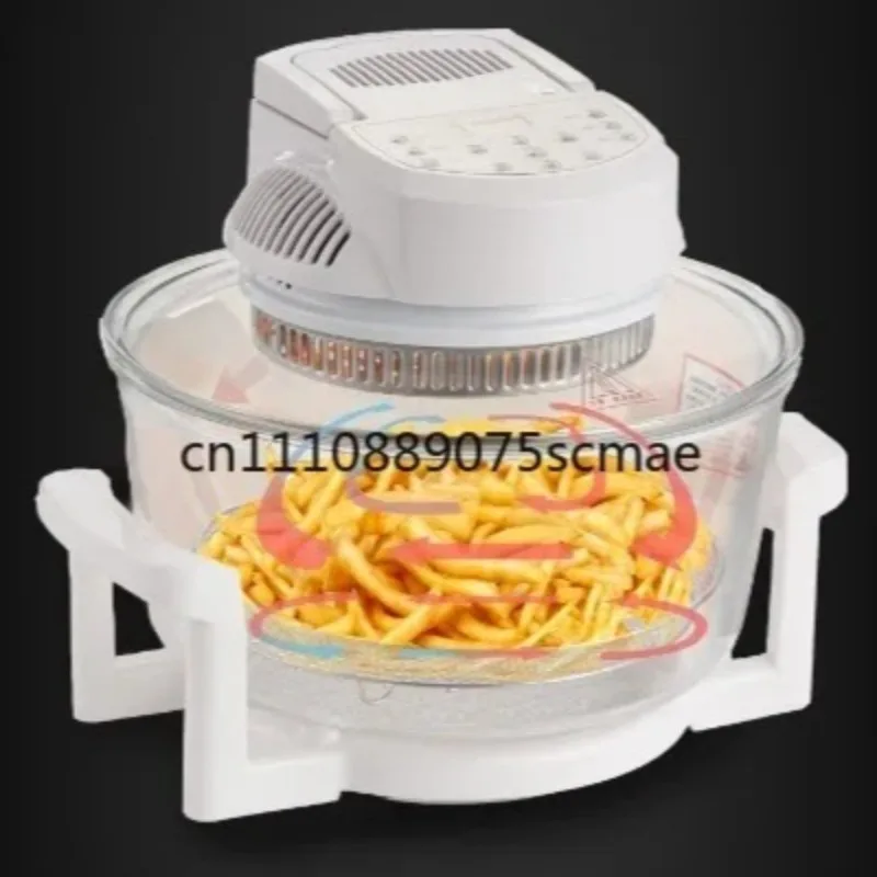 

12L Digital Transparent Air Fryer Oven Halogen Convection Turbo Oven with Glass Bowl