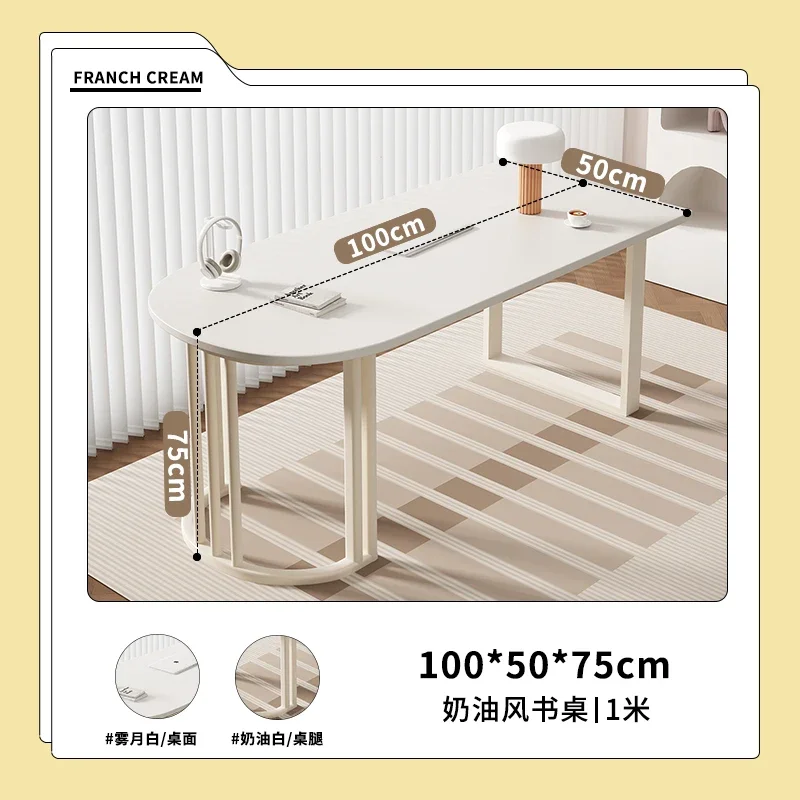 

Каменная пластина, настольный светильник, роскошный современный учебный стол, компьютерный стол в кремовом стиле, домашний учебный стол