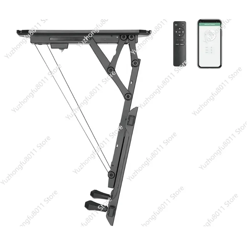 APP Remote Control Flip Down Smart Tilt Electric Adjustable Motorized TV Wall Ceiling Mount