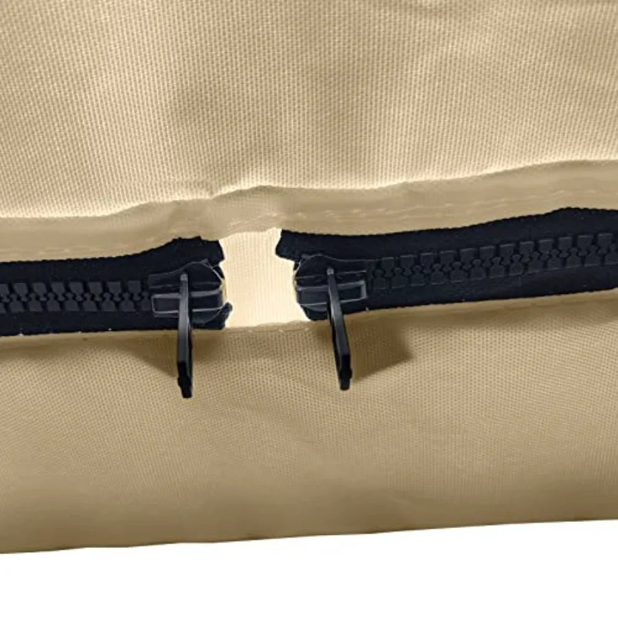 طقم إطار علوي 2 فيونكة بيميني لحماية مظلة القارب الخارجية مع أبعاد 66 لتر × 42 ارتفاع × 5362 واط باللون البيج متين UVR