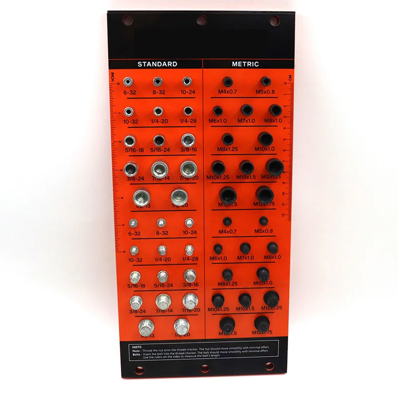 Cross-border hot-selling 48-hole bolt nut gauge thread thread inspector metric and British