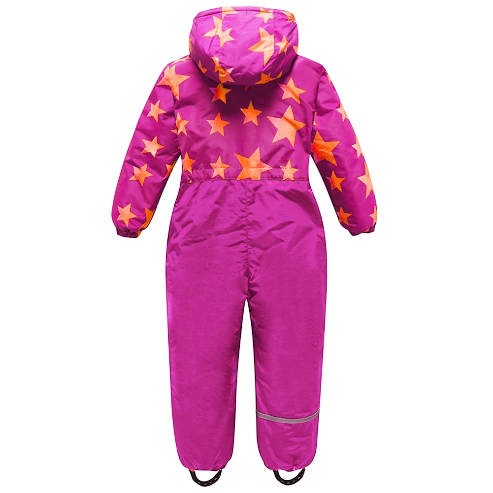 Children's Warm Snowboarding Wear Winter Boys Girls Jumpsuit Kids Ski Suits One-piece Hooded Waterproof Windproof Outdoor -20℃