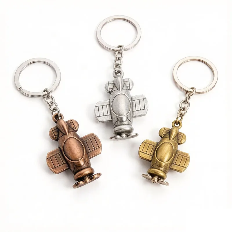 

6pcs Airplane Propeller Model Keychain Ircraft Pilots Mechanics Collectors Birthday Christmas Party Favors Gifts
