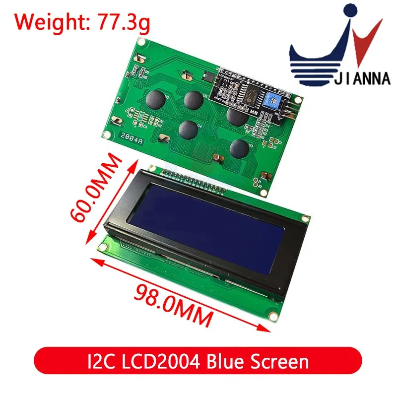 LCD Module Blue Green Screen For Arduino 0802 1602 2004 12864 LCD Character UNO R3 Mega2560 Display PCF8574T IIC I2C Interface