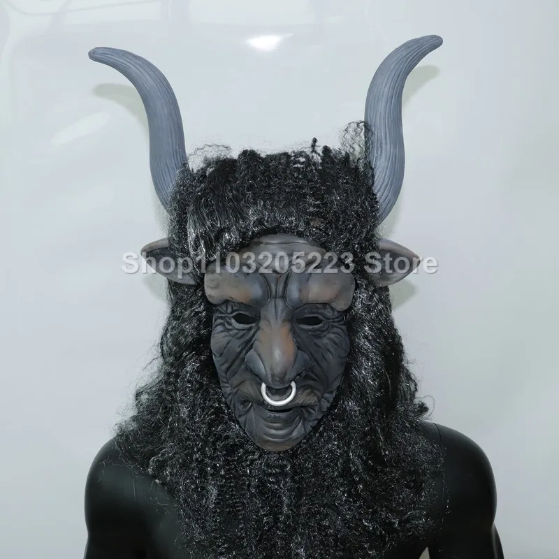 Halloween Party Carnival Animal Bull Head Cover Sand Sculpture Funny Adult Bar Nightclub Decoration Cosplay Costume Props