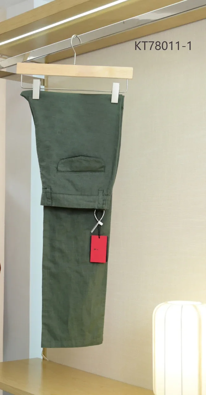 

5 DIKU Pants Thin Cotton Men 2025 Spring Summer New Business Breathable Comfortable Embroidery Big Size 32-40 Pants