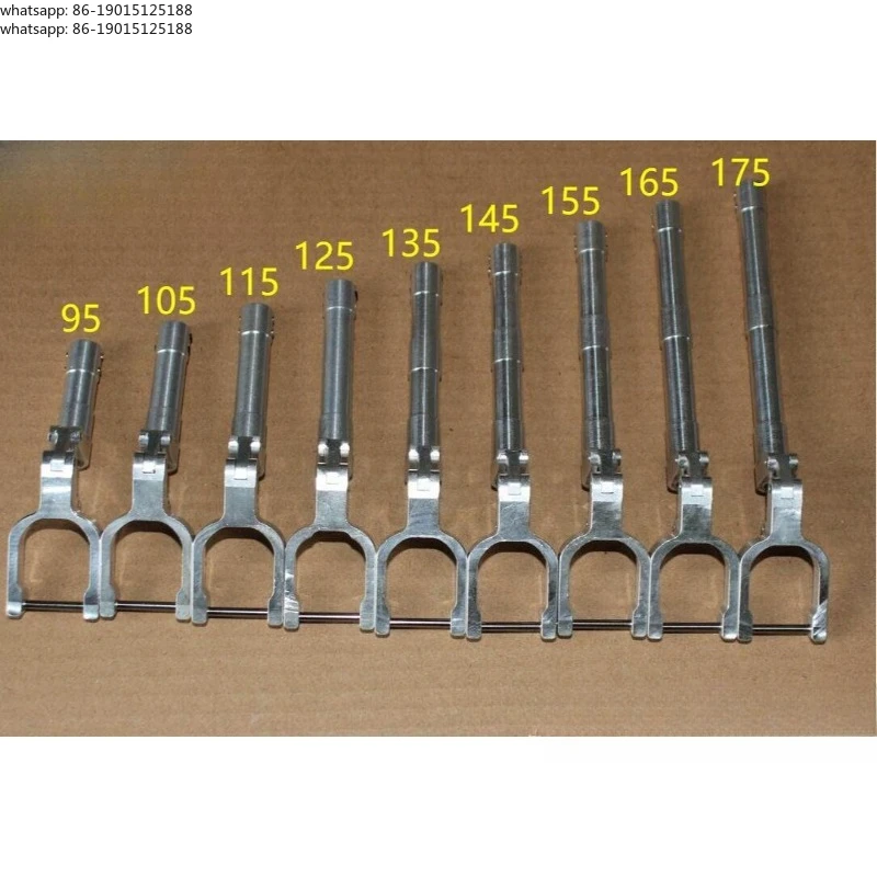High Quality Airplane Parts 95-175mm Single Wheel Damping Shock Absorbing Landing Gear with PU Wheel 4 Hole