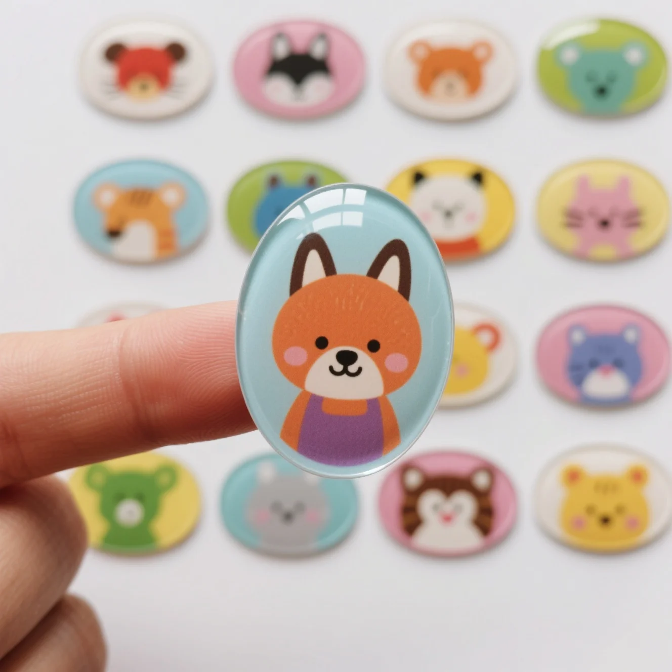 Dome Sticker With A Strong, Aggressive Adhesive For Challenging Surfaces