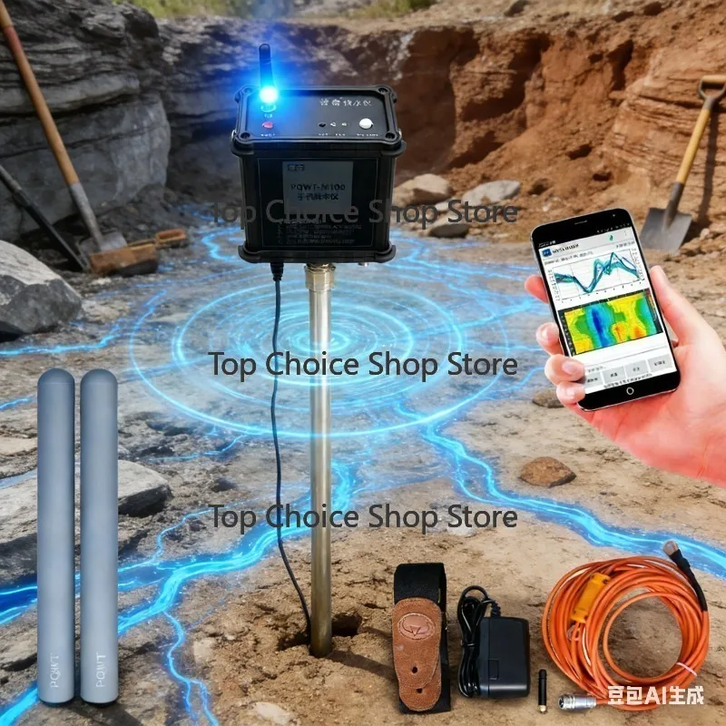100M Depth Touch Screen Underground Water Detector High Precision Geophysical Water Finder for Well Drilling