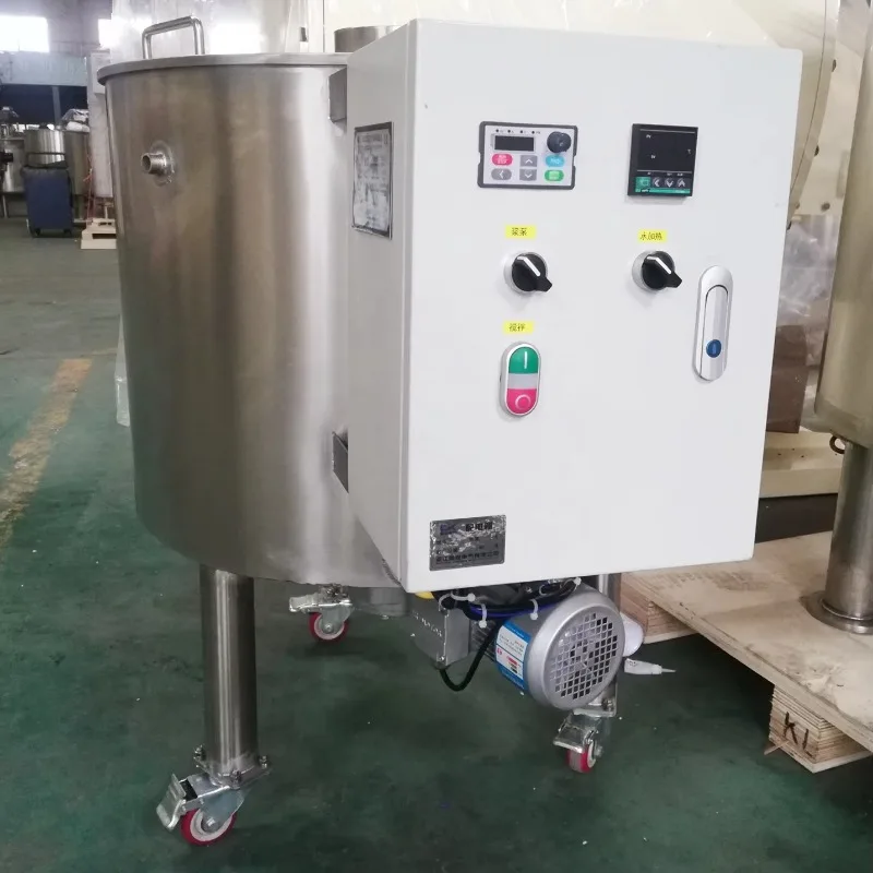 The new RYJ200 series chocolate melting tank and chocolate making machine SUS304 food grade stainless steel is easy to operate