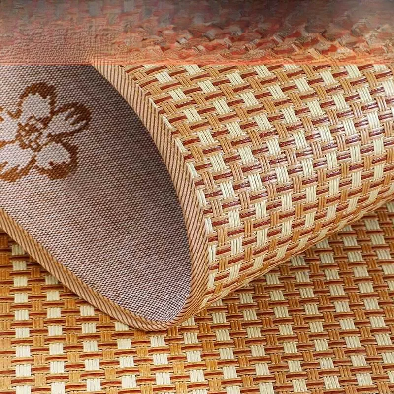 

Double-Sided Cooling Mat 15M Ice Silk Wicker Weave Stacking Home Use Student Dormitory Single Person Bedding Accessories