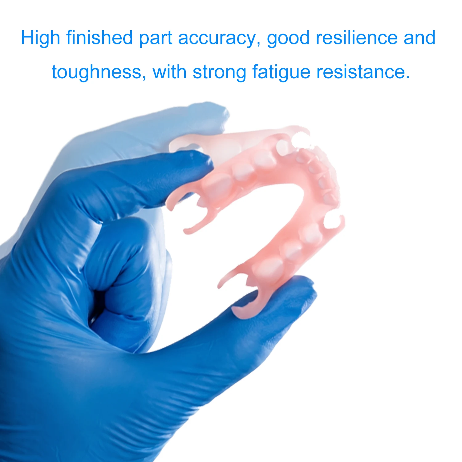 Flex Denture Base Resin 0.5kg 405nm UV Photopolymer Resin, Flexible & Shockproof