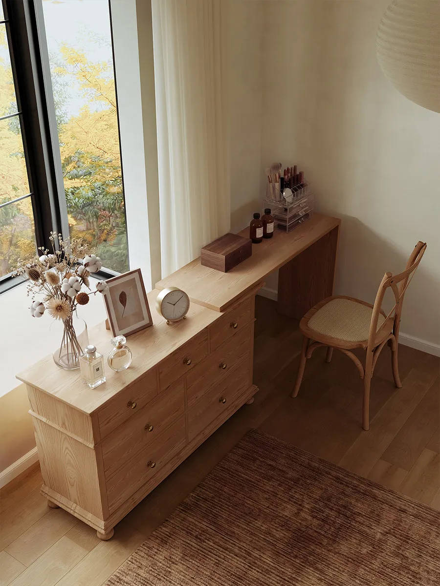 

HYS solid wood dresser chest of drawers for master bedroom, bedside corner cabinet