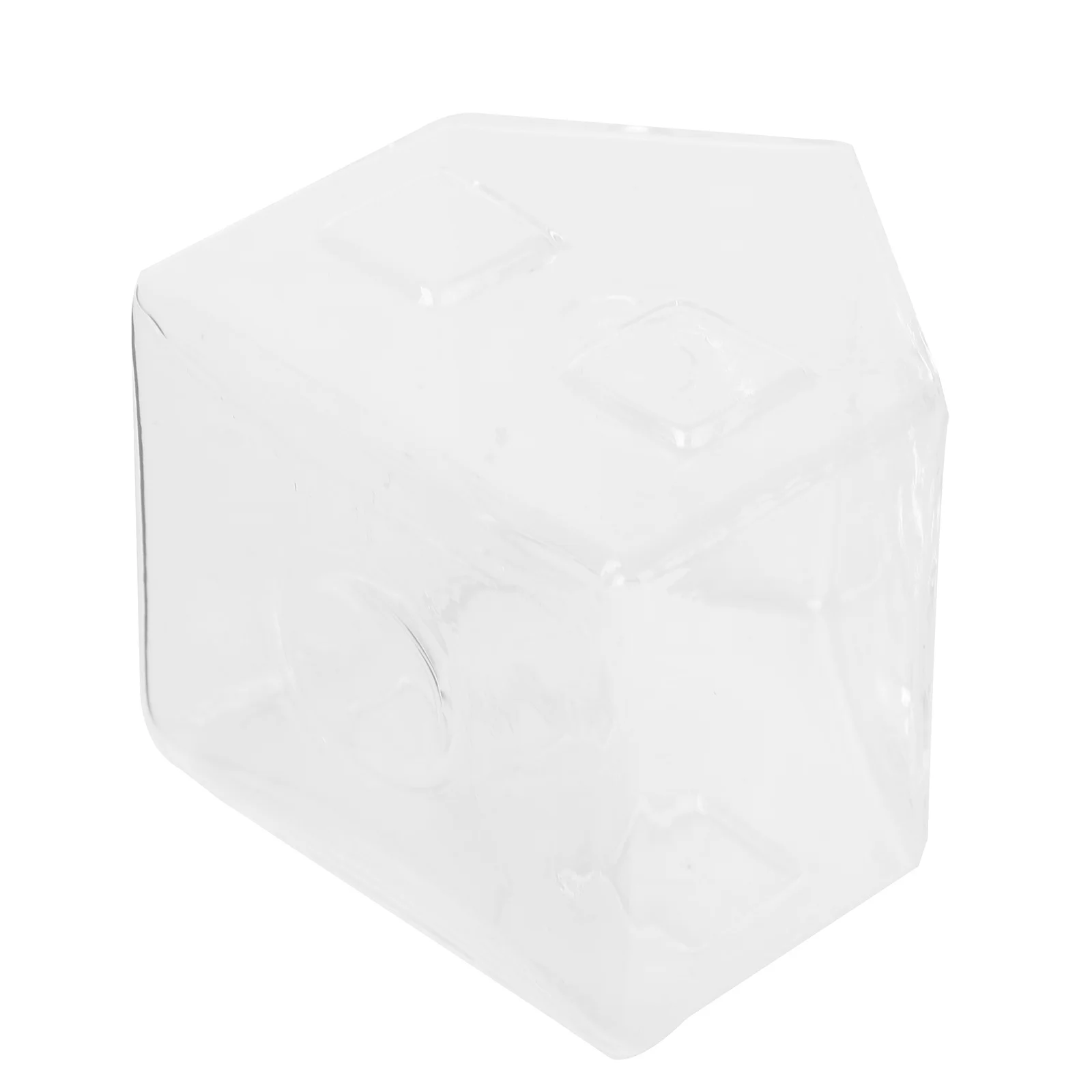 

1Pcs Transparent Glass Flower Vase Small House Shape Decorative Hydroponic Vase Creative Floral Container Wedding Home Ornament