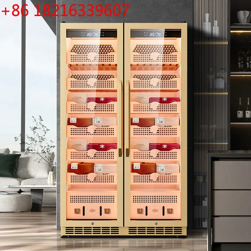 TAO Cigar cabinet Precise constant temperature and humidity cedar wood liner with WiFi compressor Refrigeration ammonia removal
