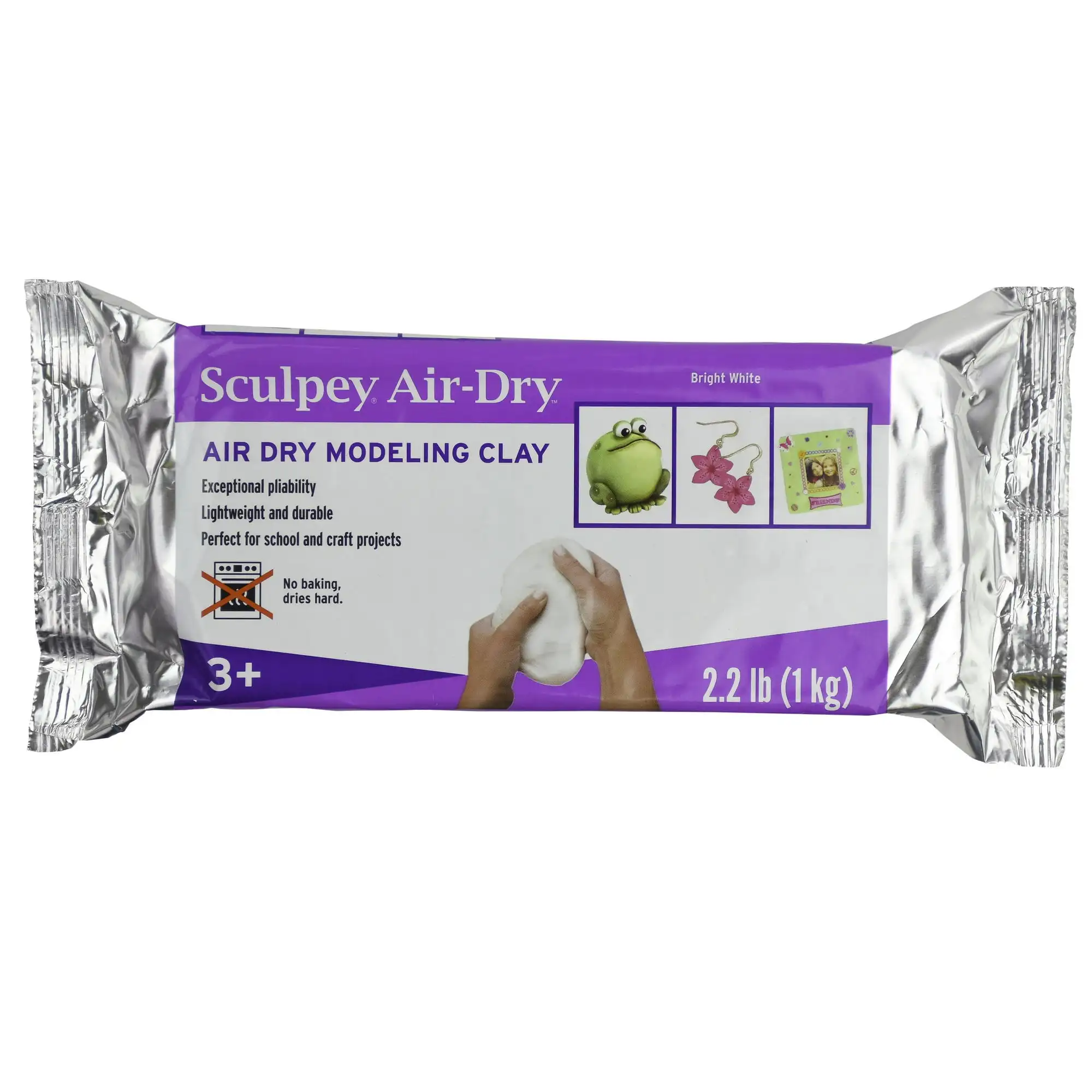 

(3 pack) Sculpey Air Dry Modeling Clay 2.2 lbs White