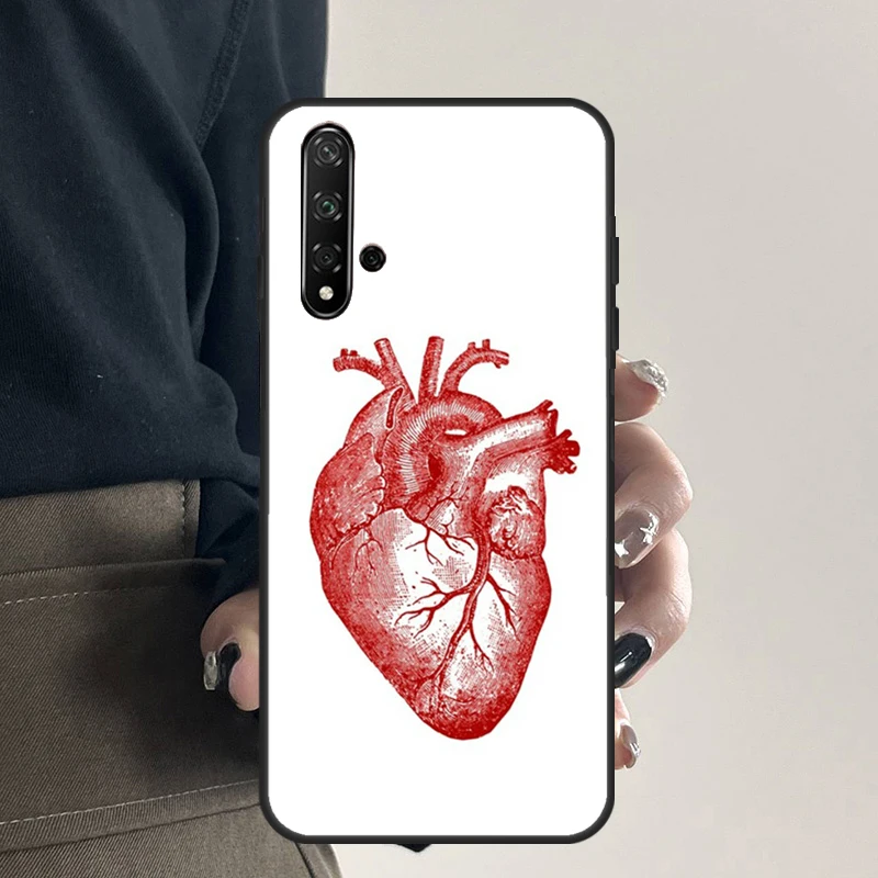 خمر القلب التشريحي الدماغ لهواوي نوفا Y70 Y90 Y60 Y61 Y91 Y72 9 10 SE 12i 12s 11i 5T P60 Pro P20 P30 P40 لايت