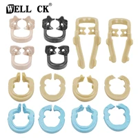 Abrazaderas de dique de goma Dental WELL CK, Clip de barrera de goma, Material de resina para herramientas de dentista de laboratorio Dental