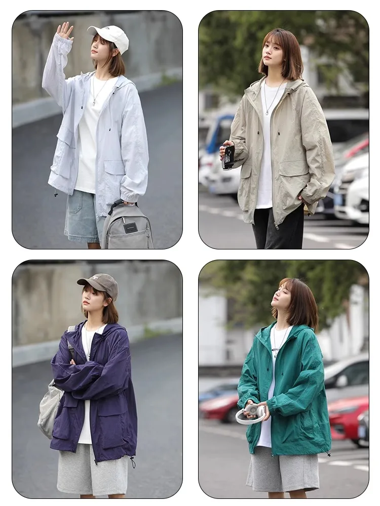 ملابس Tonlion up Do الرياضية للحماية من الشمس للرجال خفيفة الوزن ومسامية من الحرير الجليدي بغطاء للرأس من Jaet صيفية مضادة للأشعة فوق البنفسجية من البوليستر