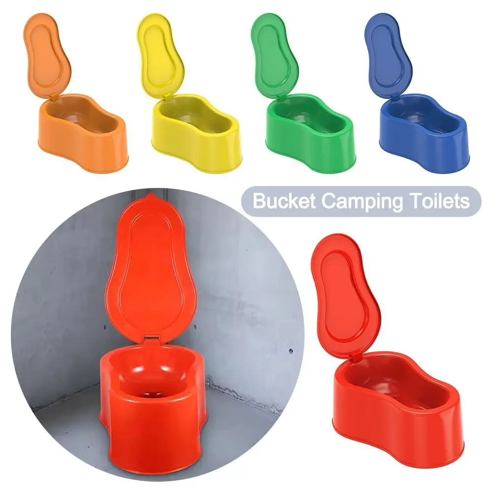 

High Quality Thickened Potty Heavy Duty Plastic Portable Bucket Camping Toilets Simple Urinals Construction Site Bathroom