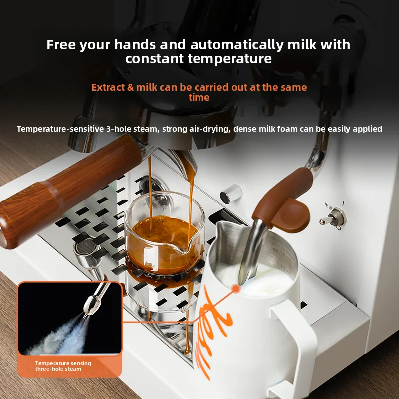 ماكينة القهوة التجارية الإيطالية، غلاية مزدوجة K7Pro قابلة للعد، منزلية صغيرة شبه أوتوماتيكية #3