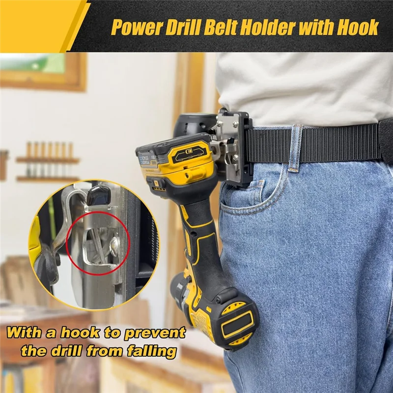 

B50C Cordless Drill Belt Clip Holder Impact Drill Holder Clip For Drills Impacts Driver & Nailers
