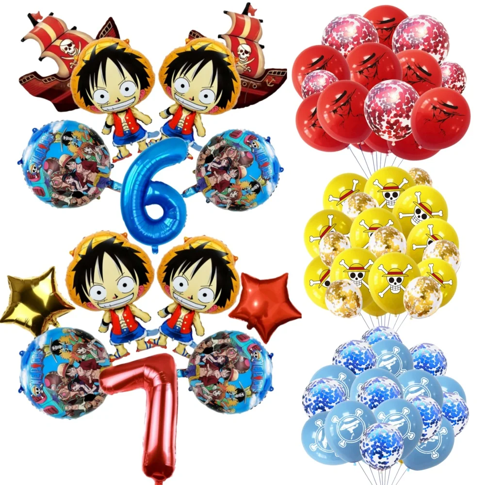 ワンピース ルフィ ゾロ 32インチ ナンバー18インチ スターフォイルバルーン パーティー用品 ギフト パーティーDIY イベント小道具 パーティー用品デコレーション