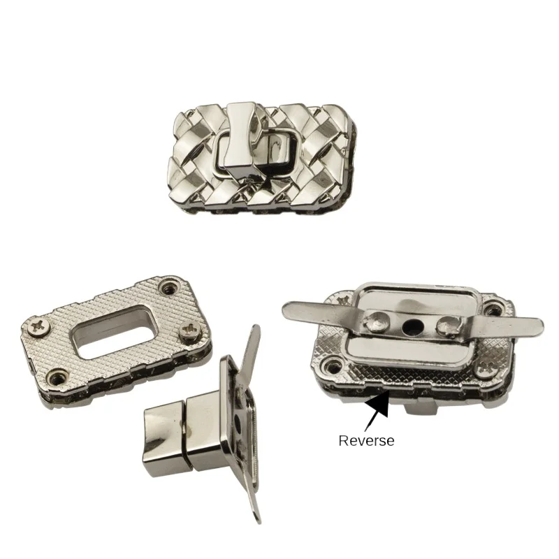 35*20mm Bag Hardware Accessories Handbag Rectangular Closure Buckle Locks Purse Twist Turn Lock